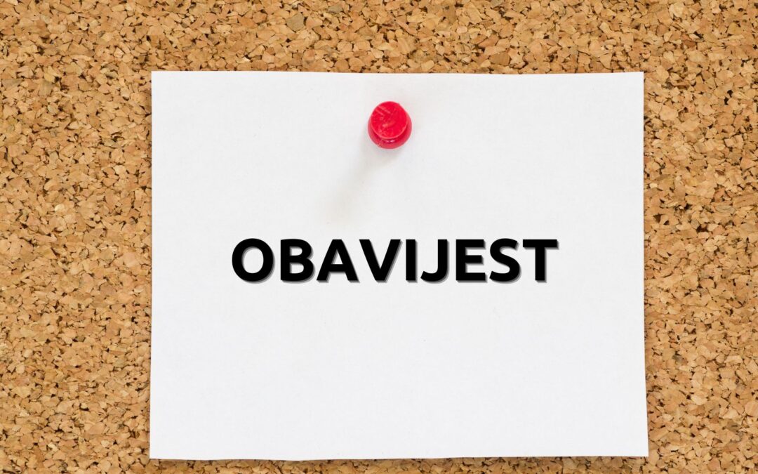 obavijest o odabranim ponudama